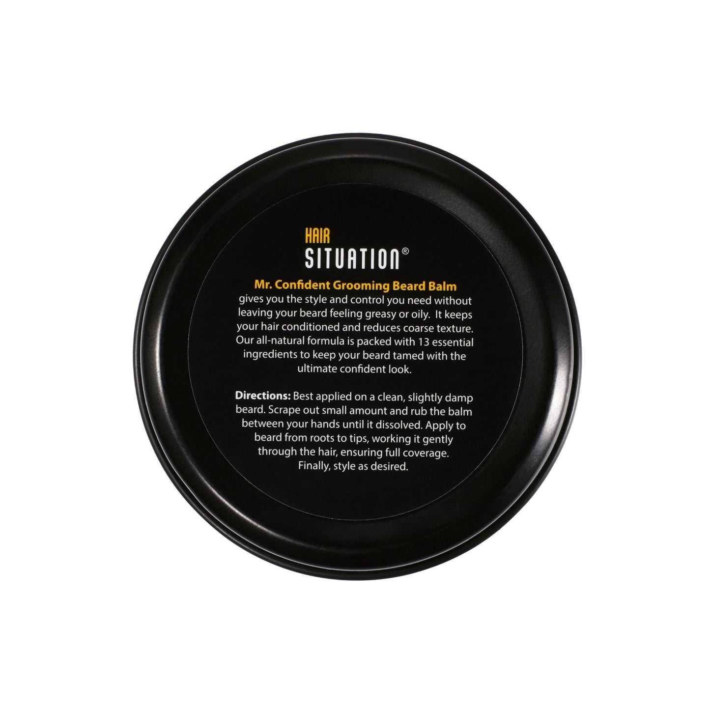 Mr. Confident Beard Balm All Natural Ingredients - HS