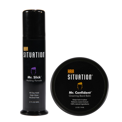 Mr. Slick Pomade and Mr. Confident Beard Balm